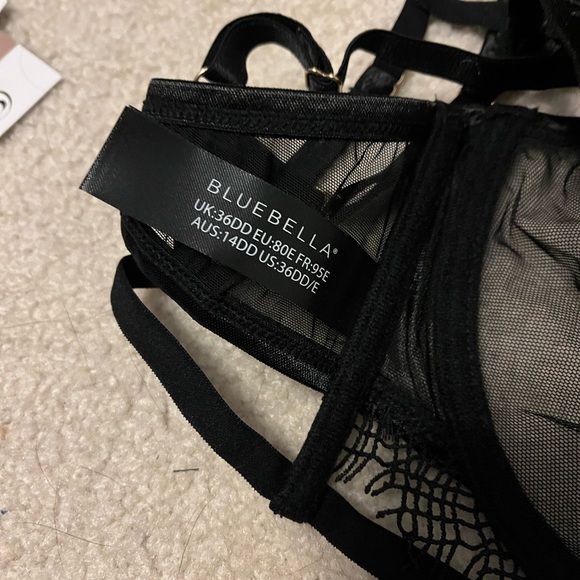 Sold Bluebella for VS Black Ellis Bra and Panty Set, Med/36DD NWT - Picture 9 of 10